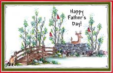 Father's Day Bridge Card